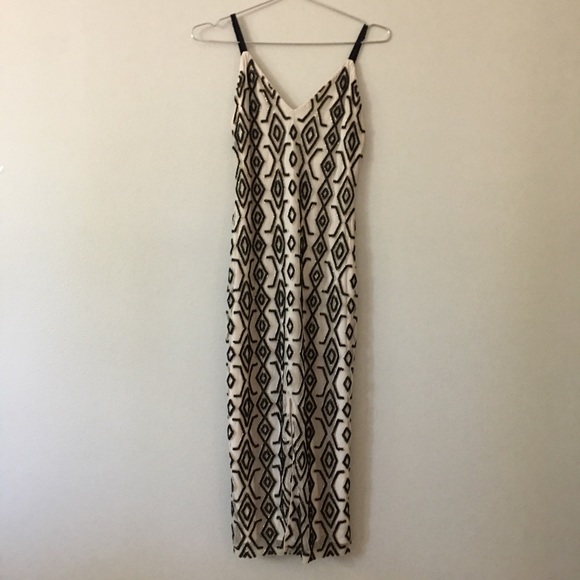 ALICE + OLIVIA Arlette Midi Dress Black/Cream Size 2 - Picture 2 of 12